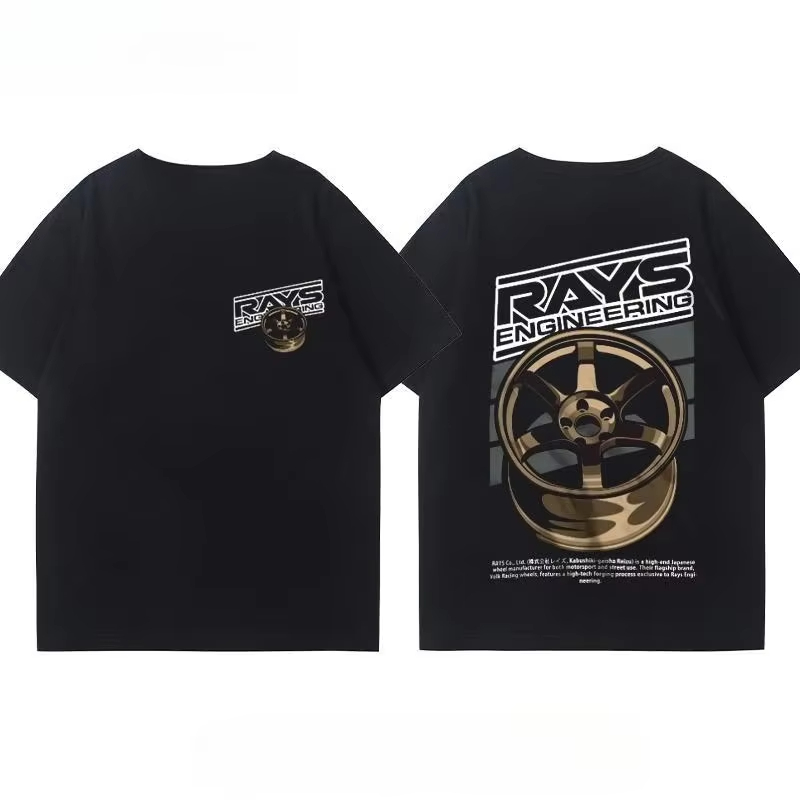 Men'S Fashion Hub - T-shirt à manches courtes en coton