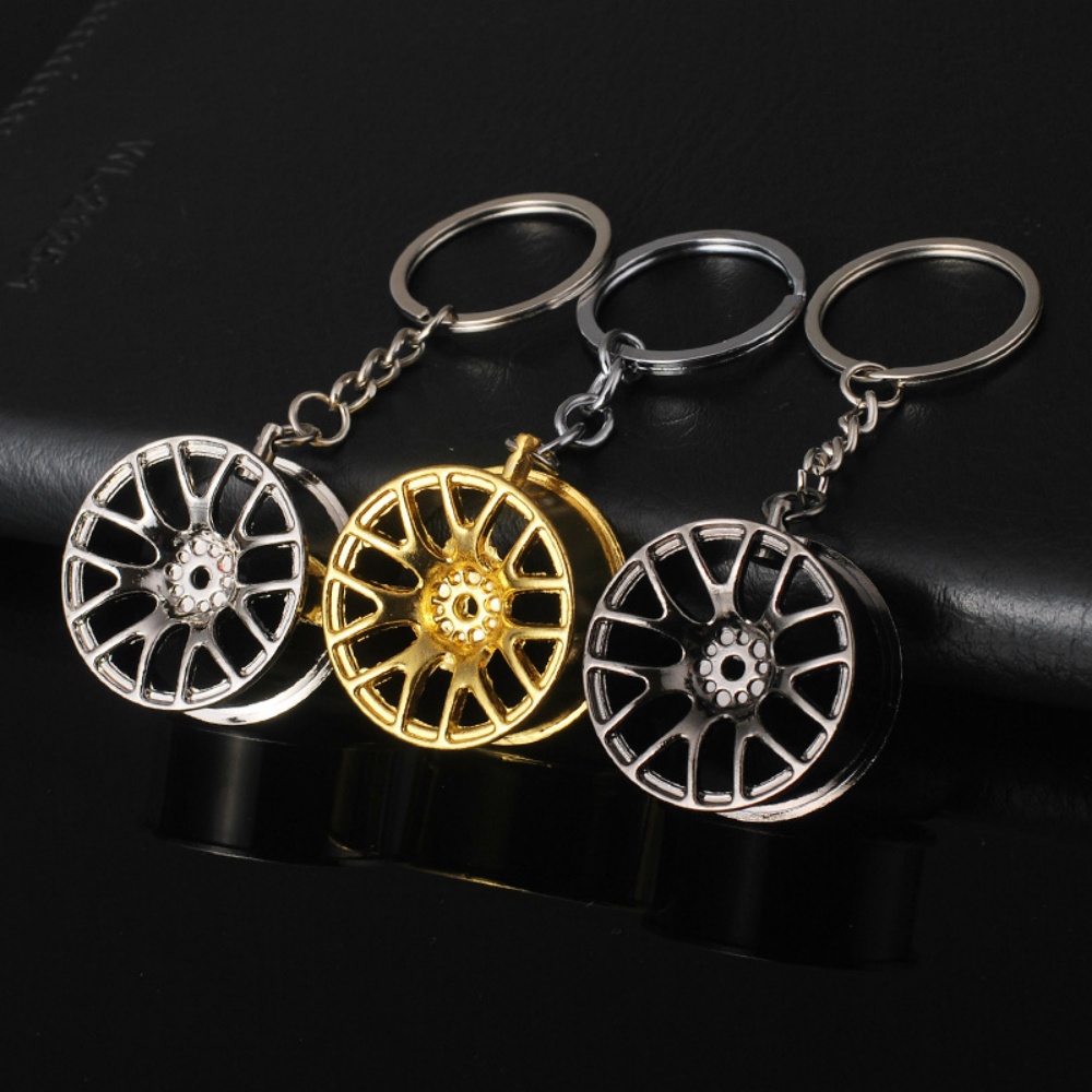 Men'S Fashion Hub - Porte-clés moyeu de roue créatif en