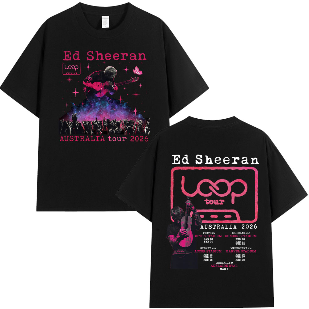 Mens Fashion Australia - T-shirts de la tournée Ed Sheeran