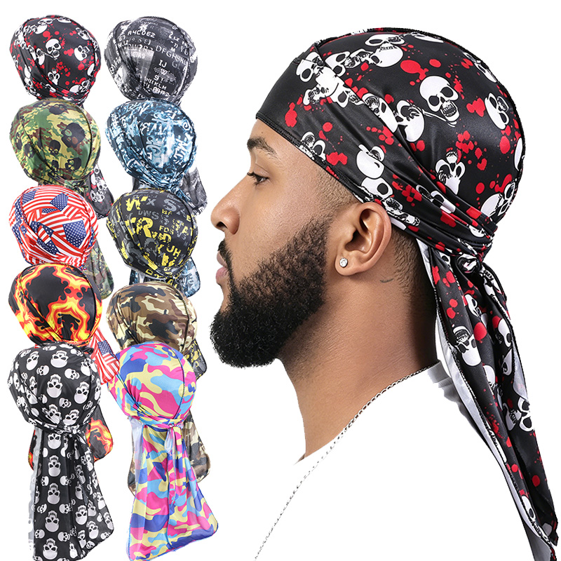 Mens Fashion Caps - Lot de 3 Durags Longs Tendance