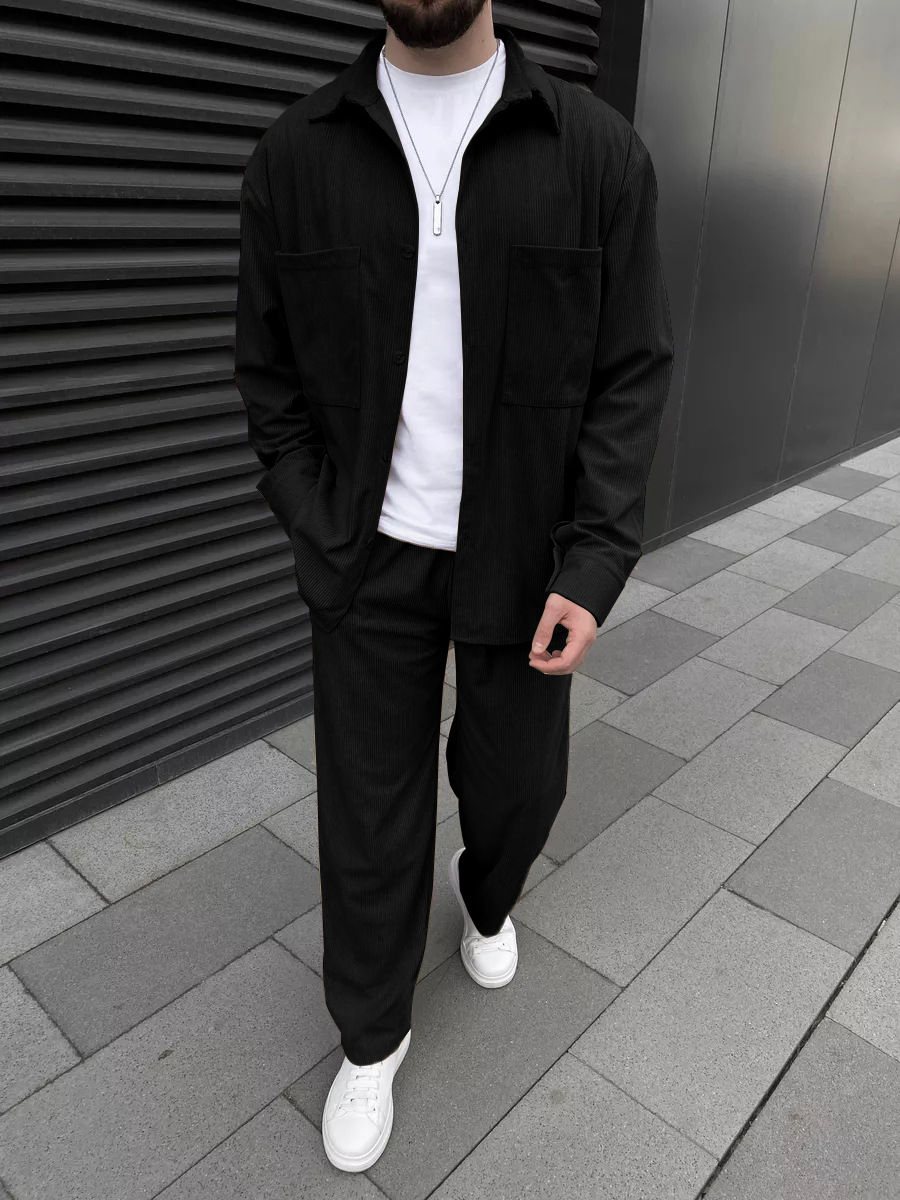 Men'S Fashion Designer - Ensemble deux pièces en velours côtelé