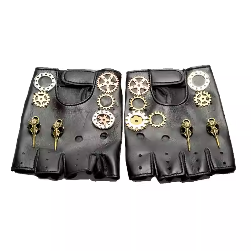 Men'S Fashion Gloves - Steampunk – gants boussole sans doigts
