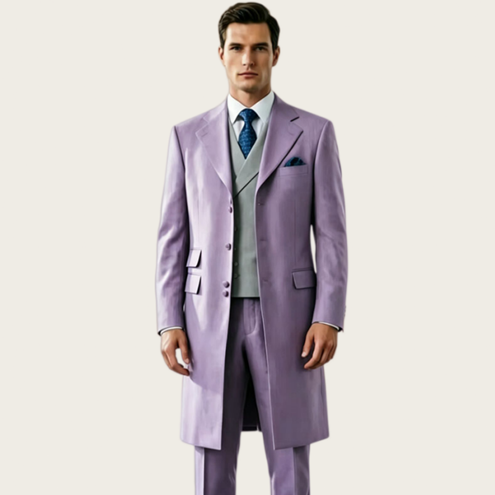 Slim Fit Blazer Men - Costumes longs pour hommes de haute