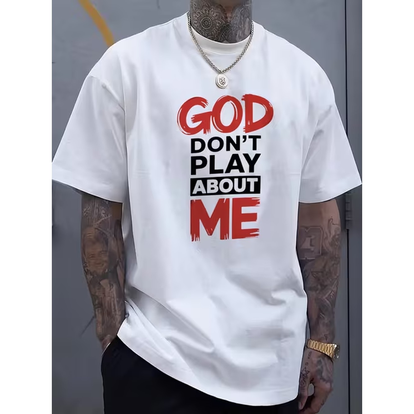 Graphic Tee Oversized - T-shirt unisexe décontracté à manches courtes