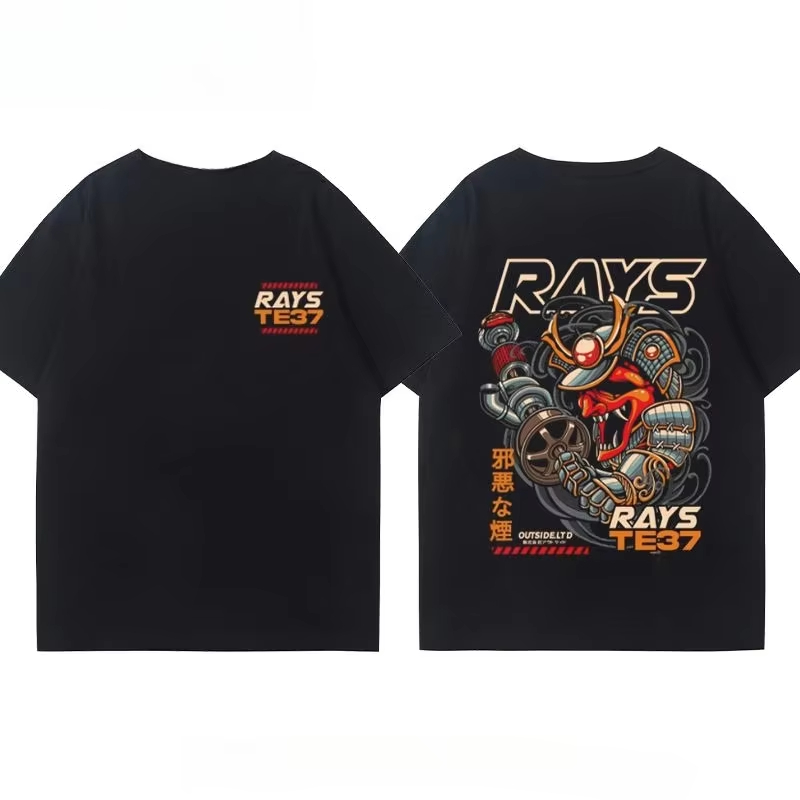 Men'S Fashion Hub - T-shirt unisexe en coton d'été, polyvalent,