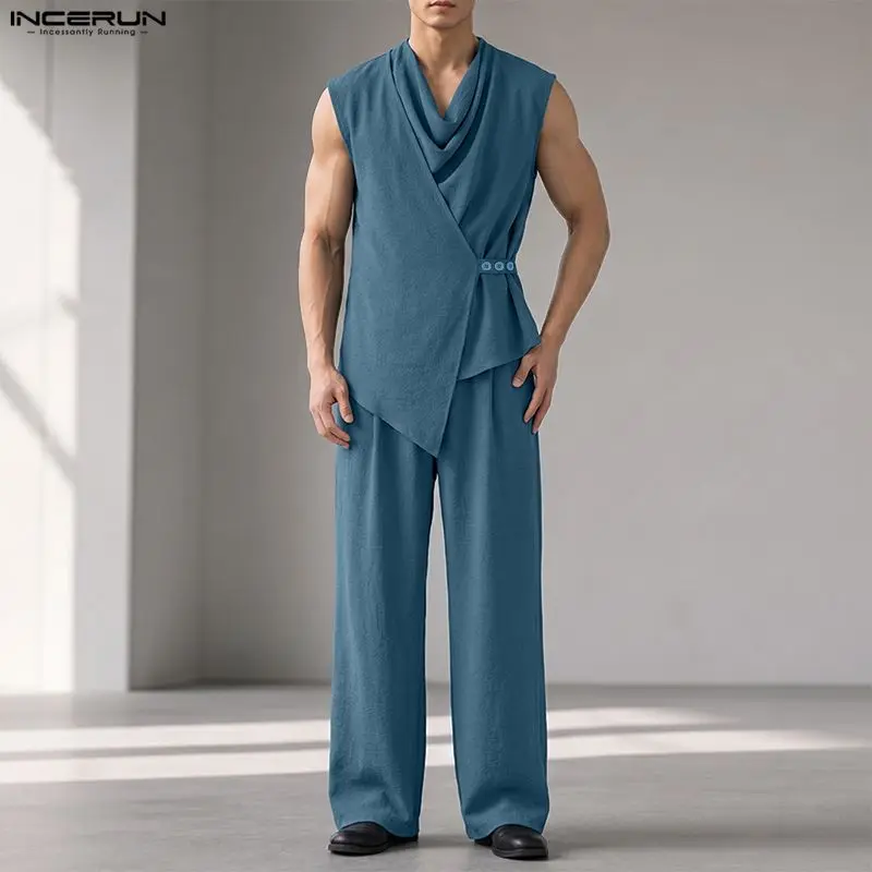 Track Suit Men - Ensembles Homme INCERUN – Chemise sans