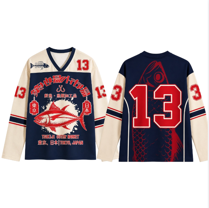 Men'S Fashion 2025 - T-shirt à manches longues imprimé en
