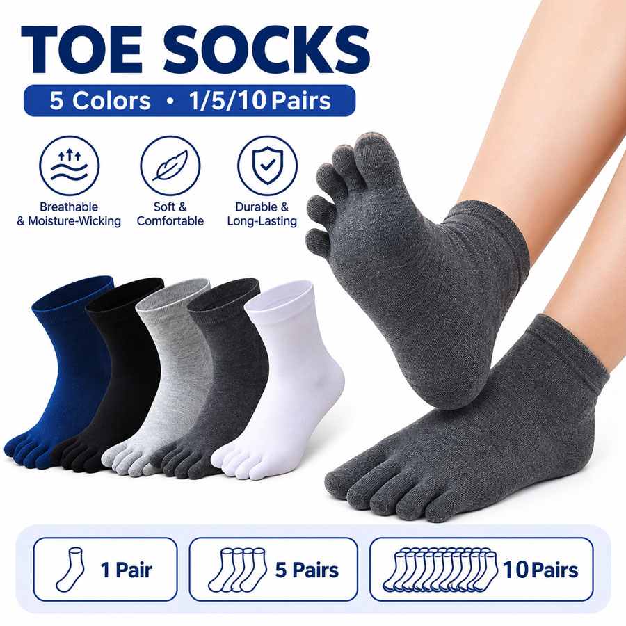 Socks Ankle Men - 1/5/12 paires de chaussettes unisexes en