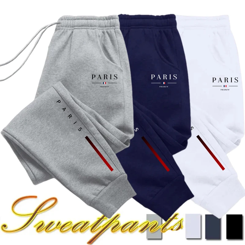 Men'S Fashion Paris 2025 - Pantalon de jogging imprimé Paris populaire