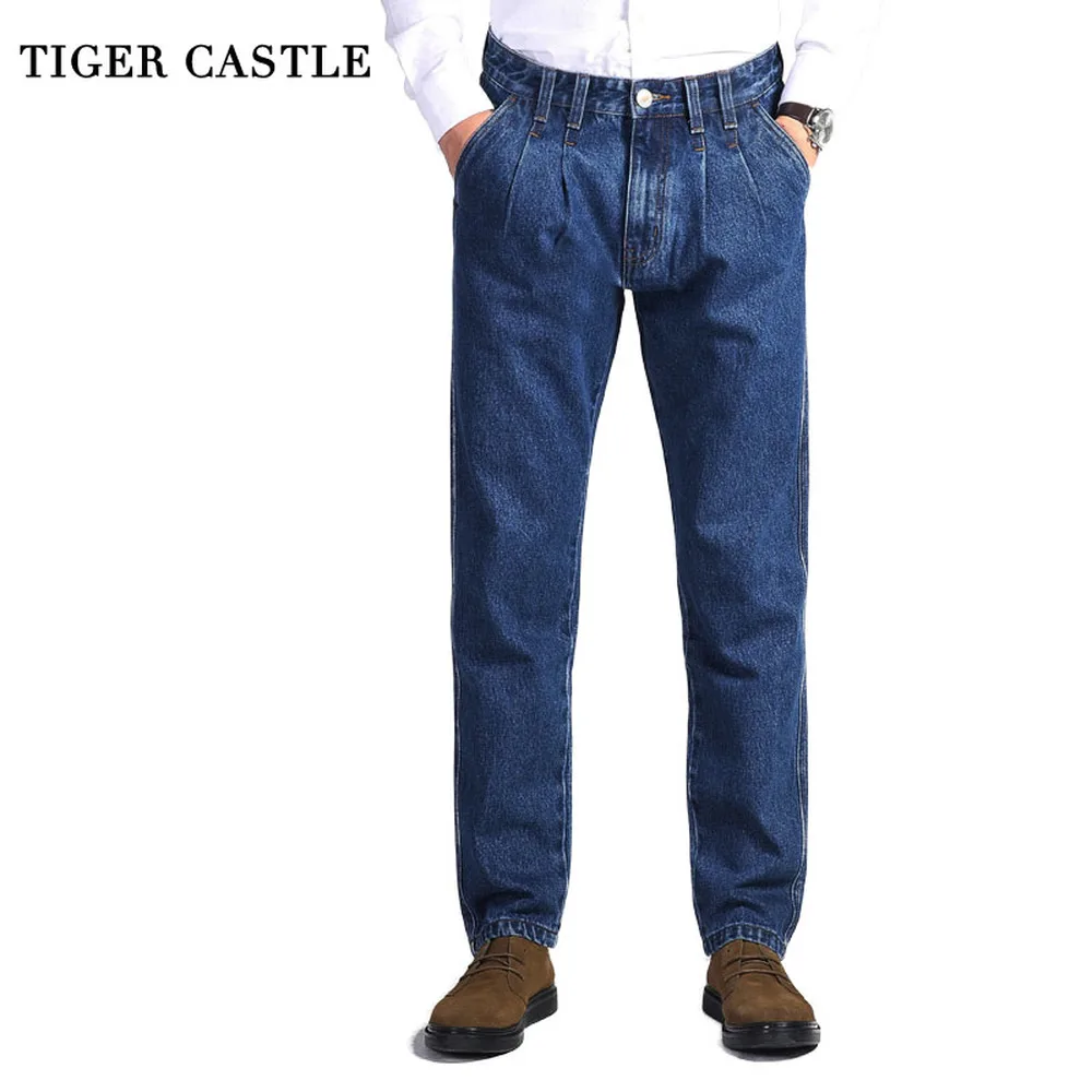 Men'S Fashion With Baggy Jeans - TIGER CASTLE – jean épais en