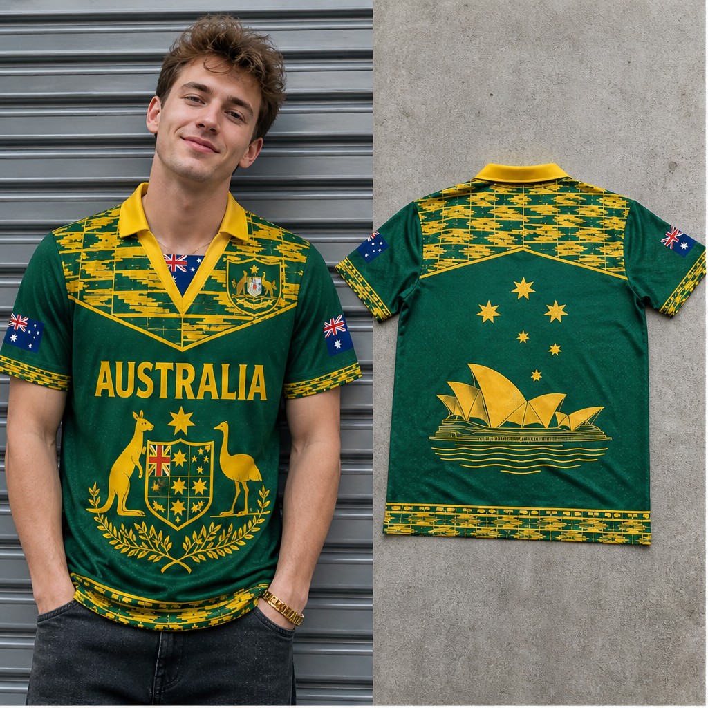 Mens Fashion Australia - T-shirt semi-polo col V pour homme,