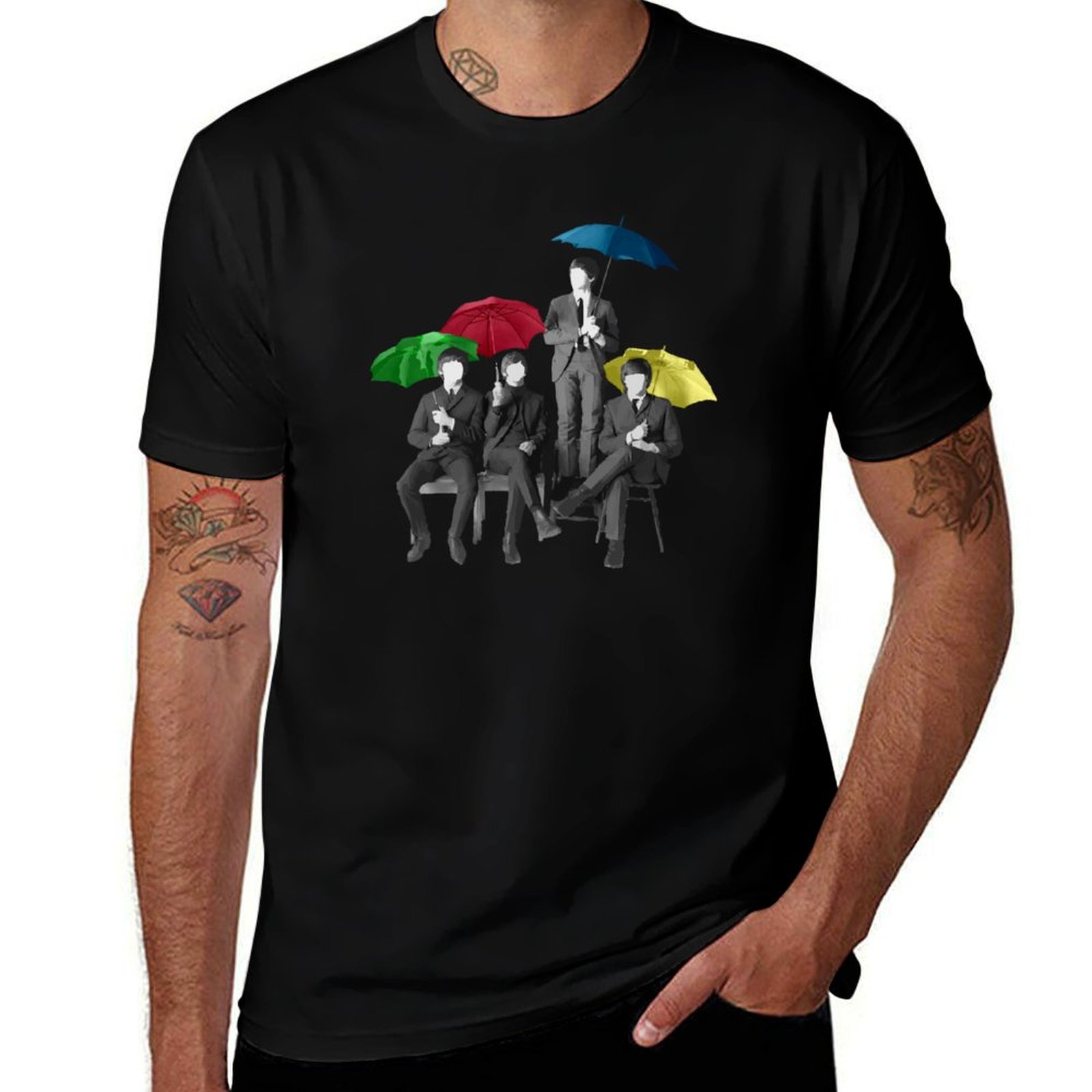 Umbrella Fab Four T-Shirt T-sh - Men'S Fashion Umbrella avis et prix