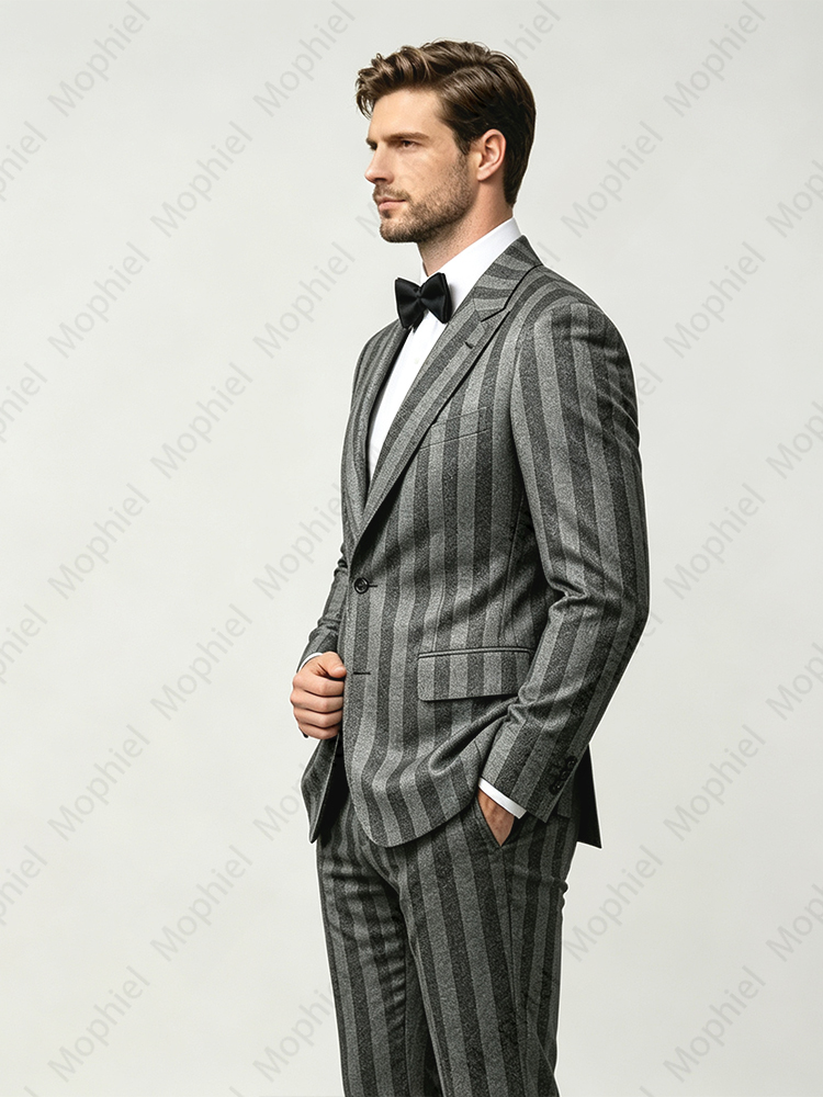 Costume homme noir et gris à r - Slim Fit Blazer Men avis et prix