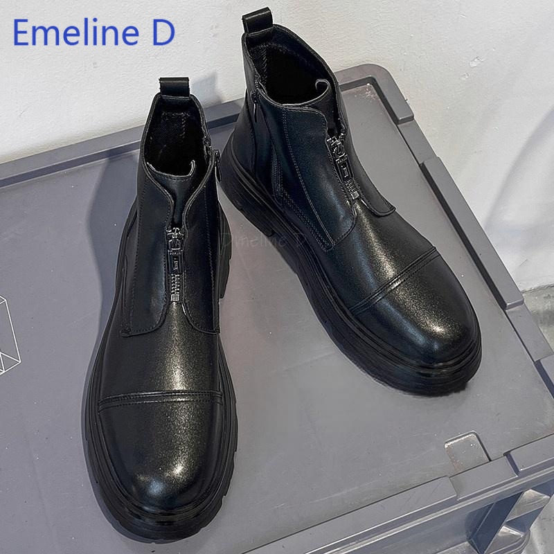 Bottines pour hommes à bout ro - Mens Fashion Caps avis et prix