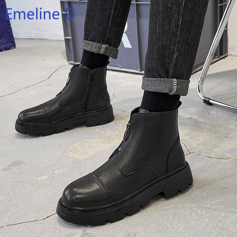 Bottines pour hommes à bout ro - Mens Fashion Caps avis et prix
