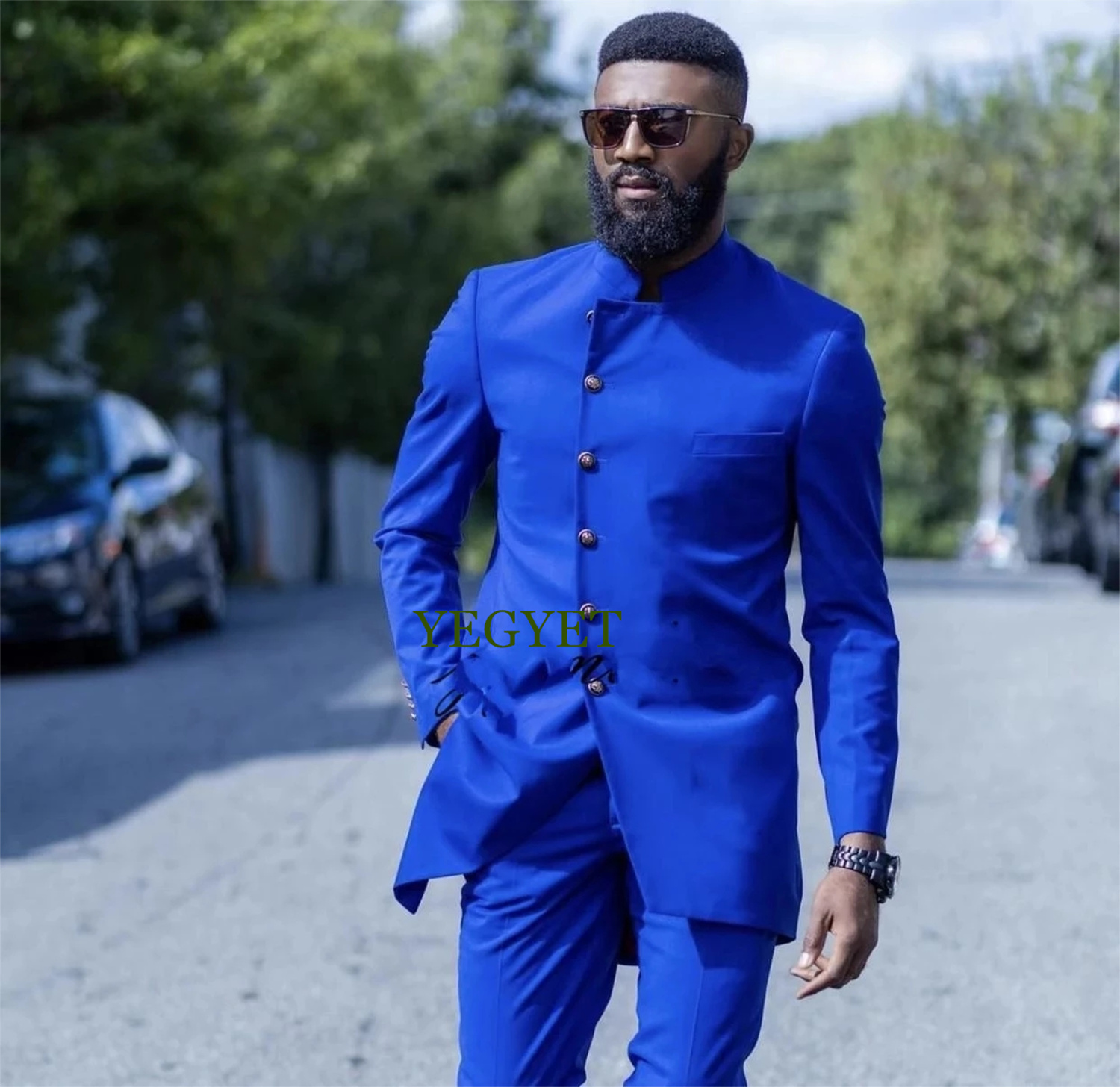 Costume de smoking ajusté bleu - Slim Fit Blazer Men avis et prix
