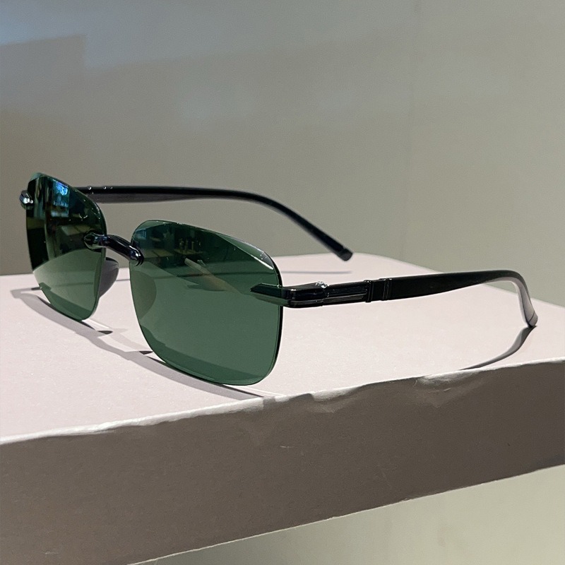 Lunettes de soleil pilote pour - Men'S Fashion Rimless Glasses avis et prix