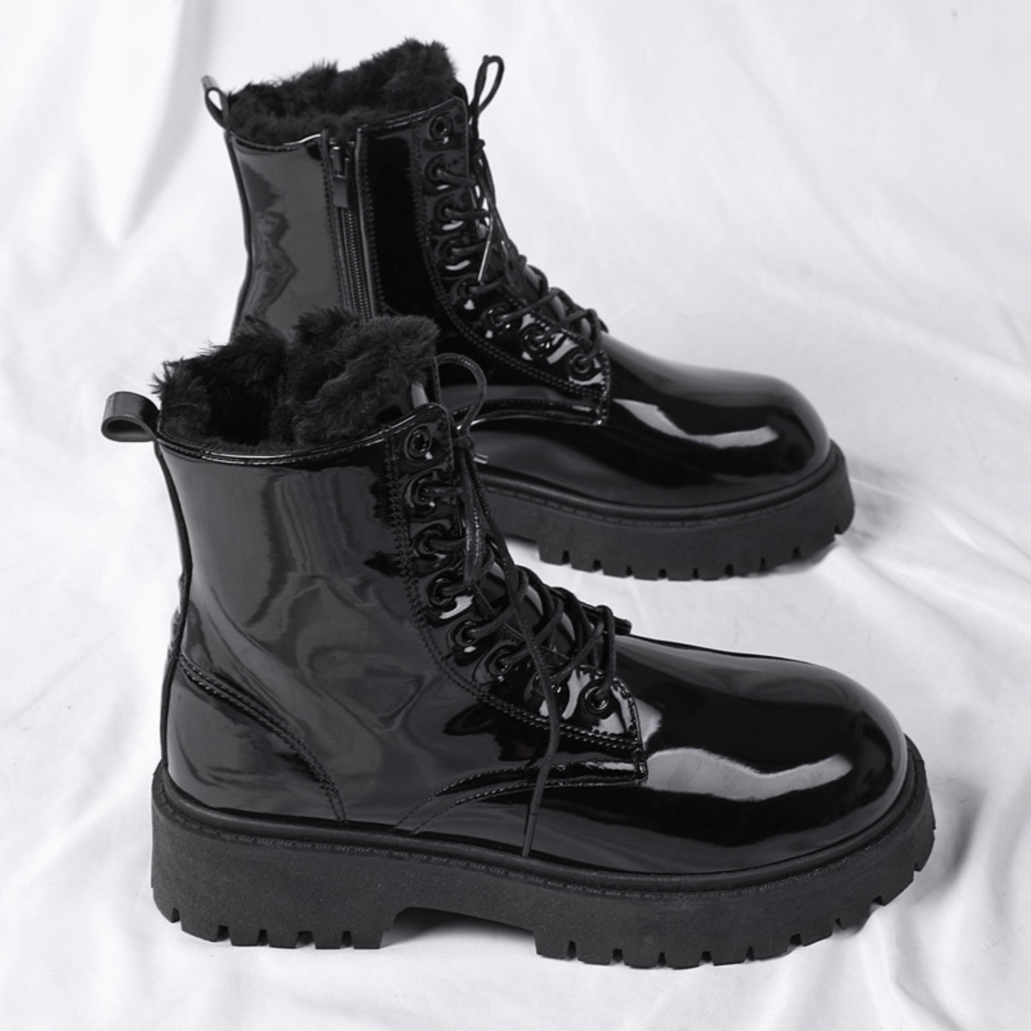 Bottes hautes en peluche chaud - Men'S Fashion For 30 Year Olds avis et prix