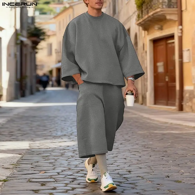 Ensemble homme INCERUN, couleu - Men'S Fashion Trousers avis et prix