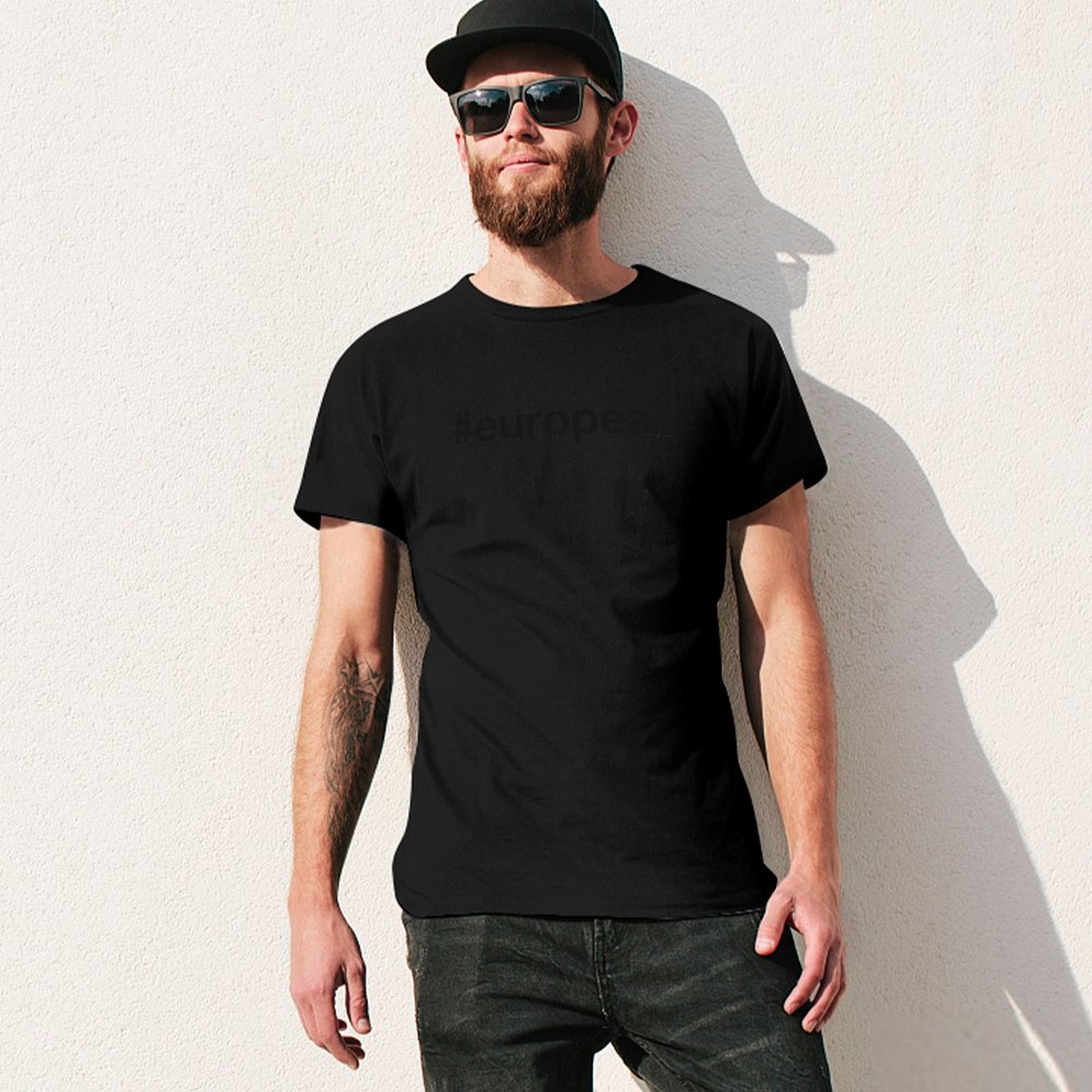 T-shirt décontracté à imprimé  - Mens Fashion Hashtags avis et prix