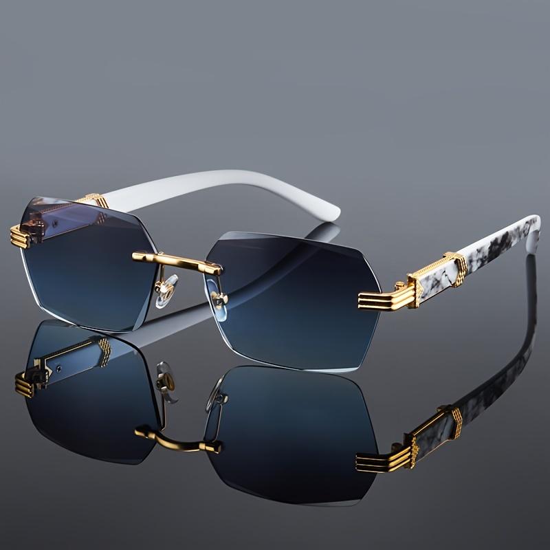 Lunettes de soleil sans montur - Men'S Fashion Rimless Glasses avis et prix