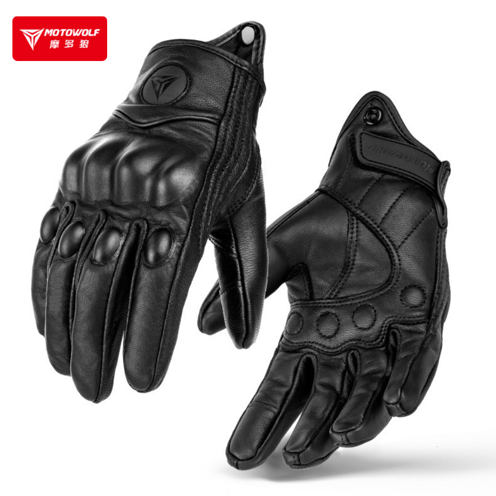 Nouveaux gants de moto en cuir - Men'S Fashion Gloves avis et prix