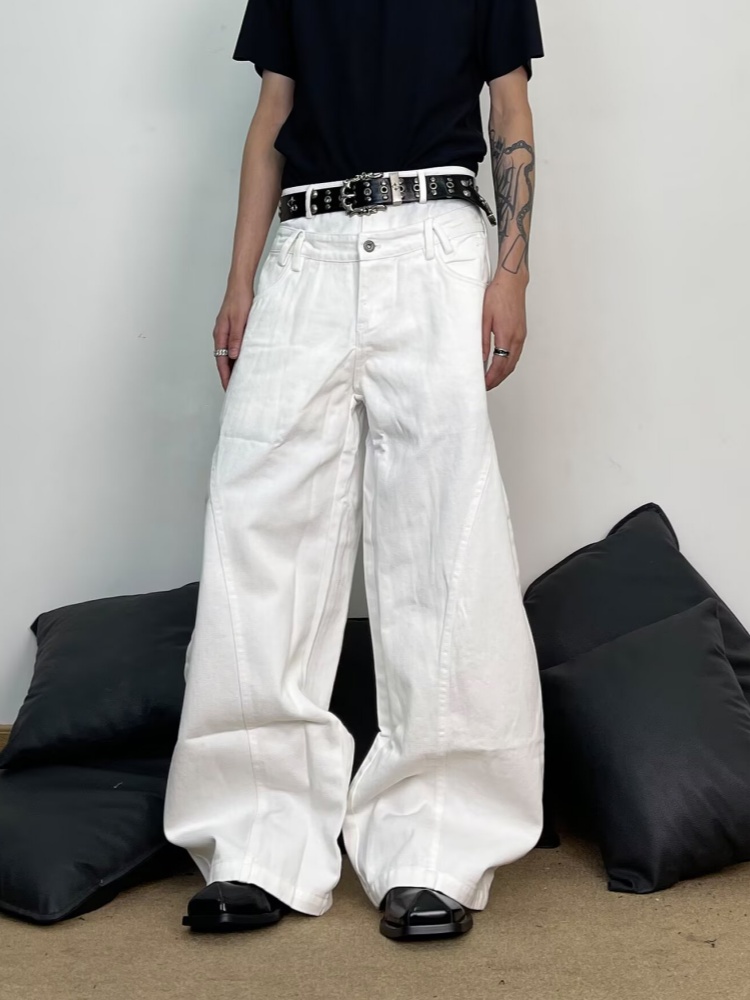 2026 Pantalon Baggy Blanc Y2K  - Men'S Fashion With Baggy Jeans avis et prix