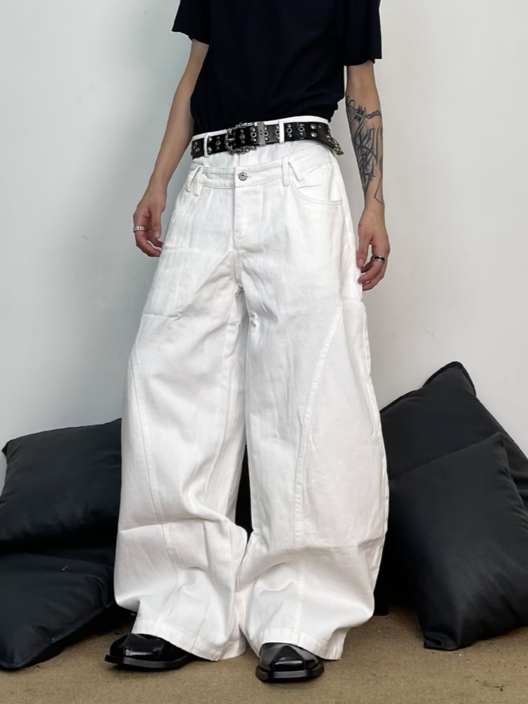 2026 Pantalon Baggy Blanc Y2K  - Men'S Fashion With Baggy Jeans avis et prix