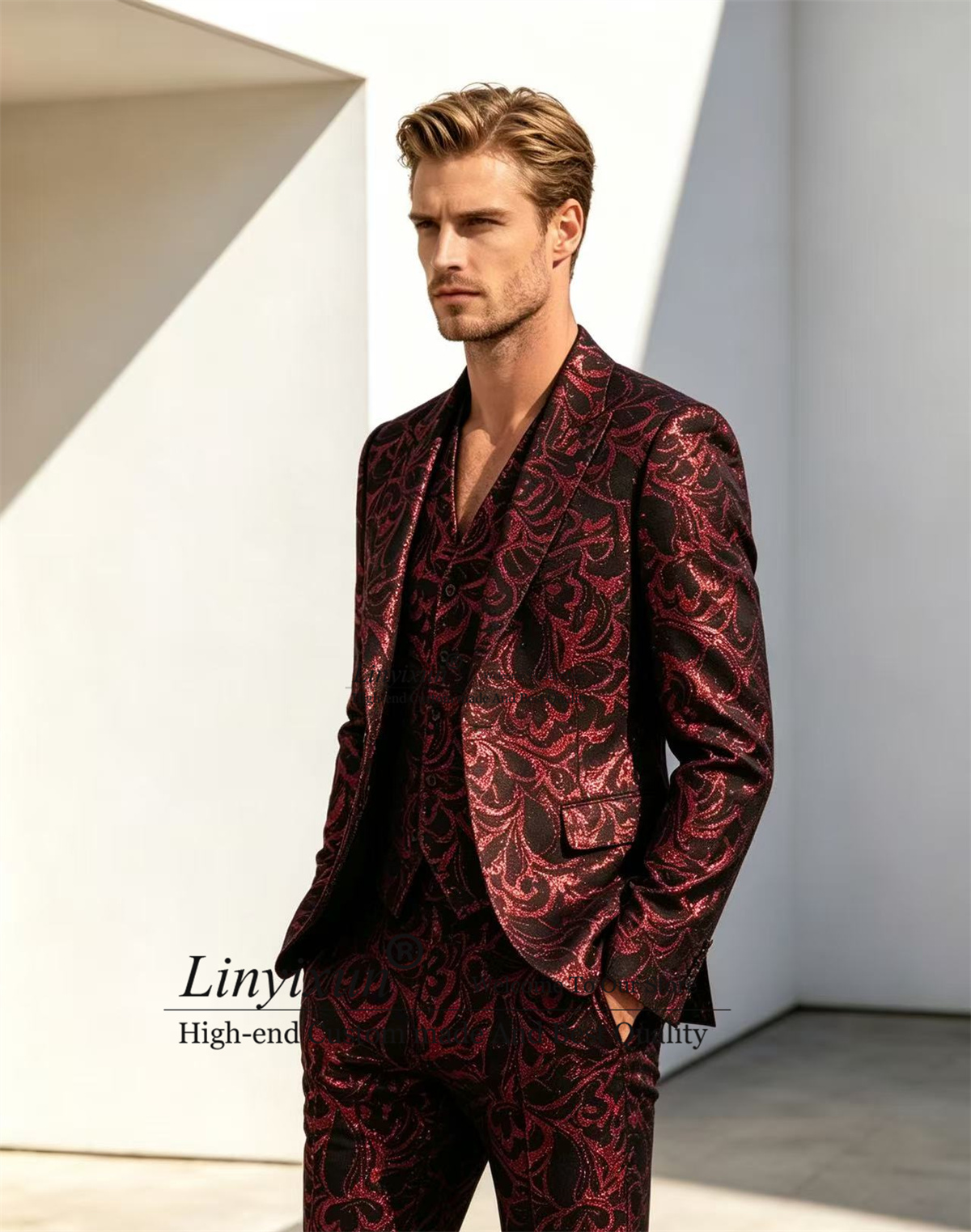 Costumes Jacquard pour Hommes, - Mens Fashion Trajes avis et prix