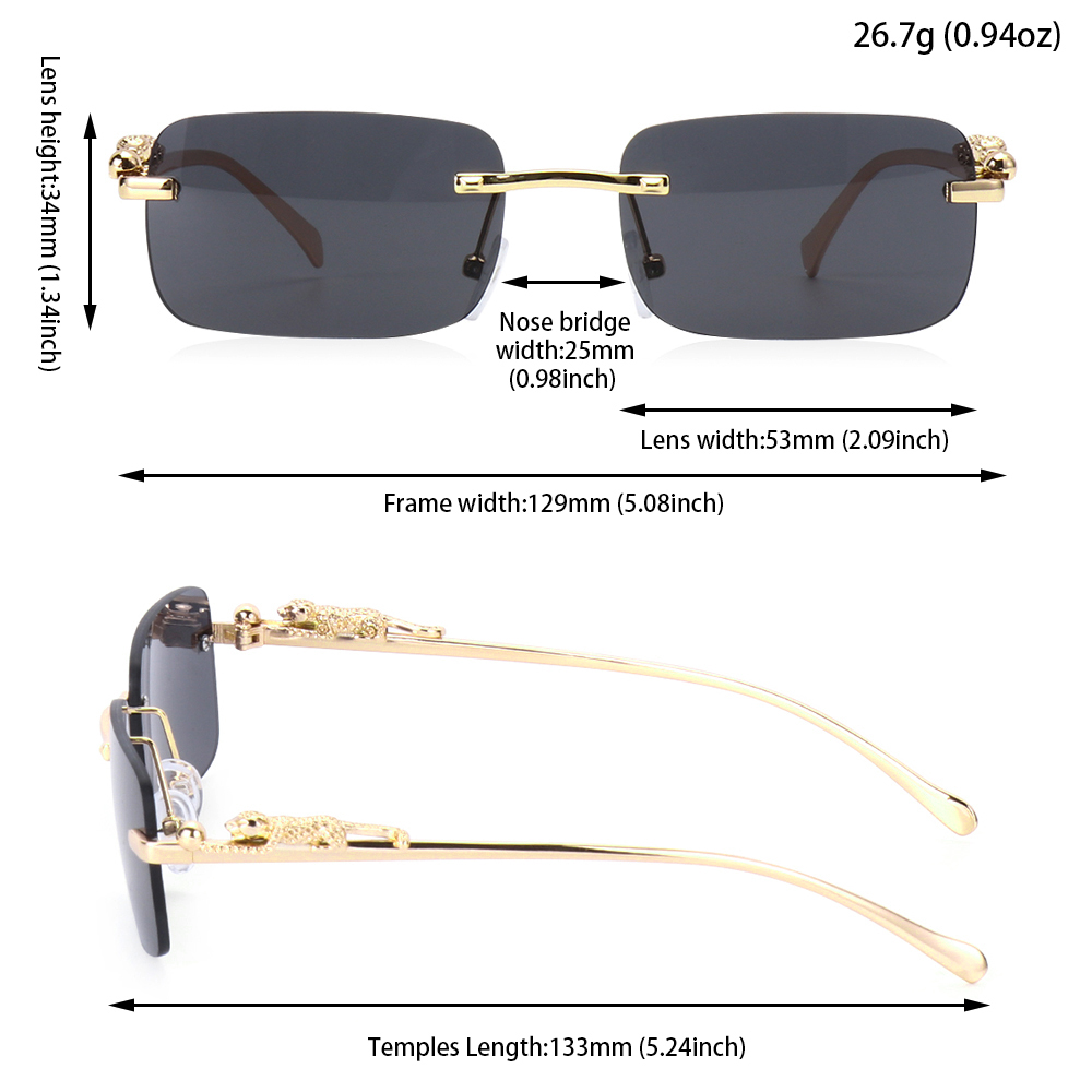 Lunettes de soleil pour l'exté - Men'S Fashion Rimless Glasses avis et prix