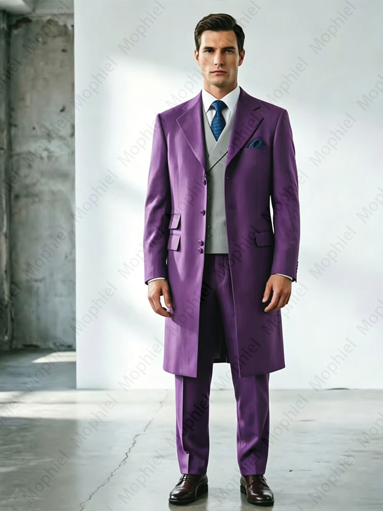 Costumes longs pour hommes de  - Slim Fit Blazer Men avis et prix