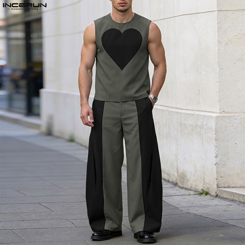 INCERUN Ensembles pour hommes  - Mens Fashion Top avis et prix