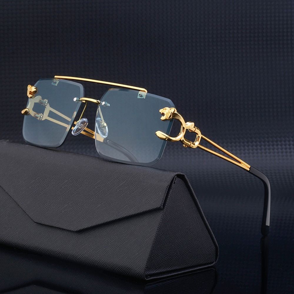 Lunettes de soleil léopard san - Men'S Fashion Rimless Glasses avis et prix