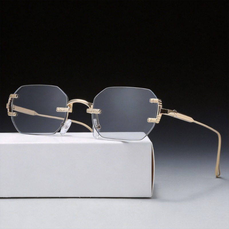Lunettes de soleil sans montur - Men'S Fashion Rimless Glasses avis et prix