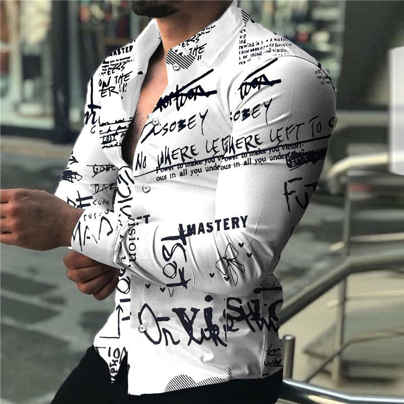 Chemise à manches longues pour - Fashion Mens Shirt avis et prix