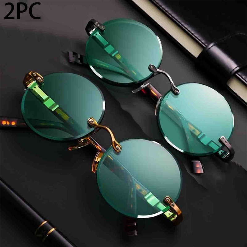 Lunettes de soleil classiques  - Men'S Fashion Rimless Glasses avis et prix