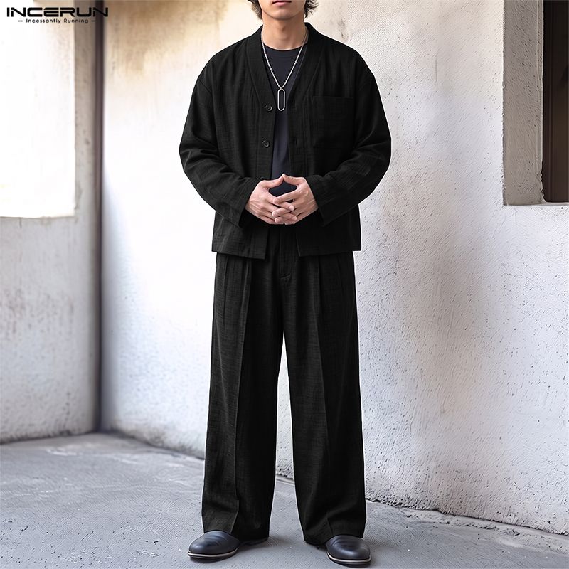 Ensemble homme INCERUN, couleu - Track Suit Men avis et prix