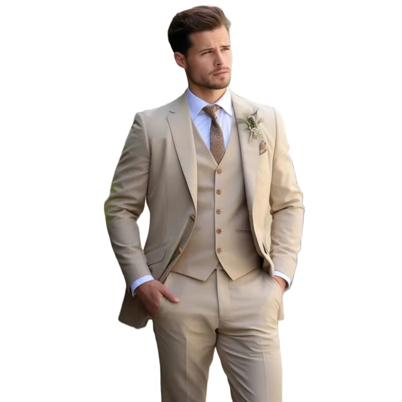 Kaki élégant hommes costumes S - Slim Fit Blazer Men avis et prix