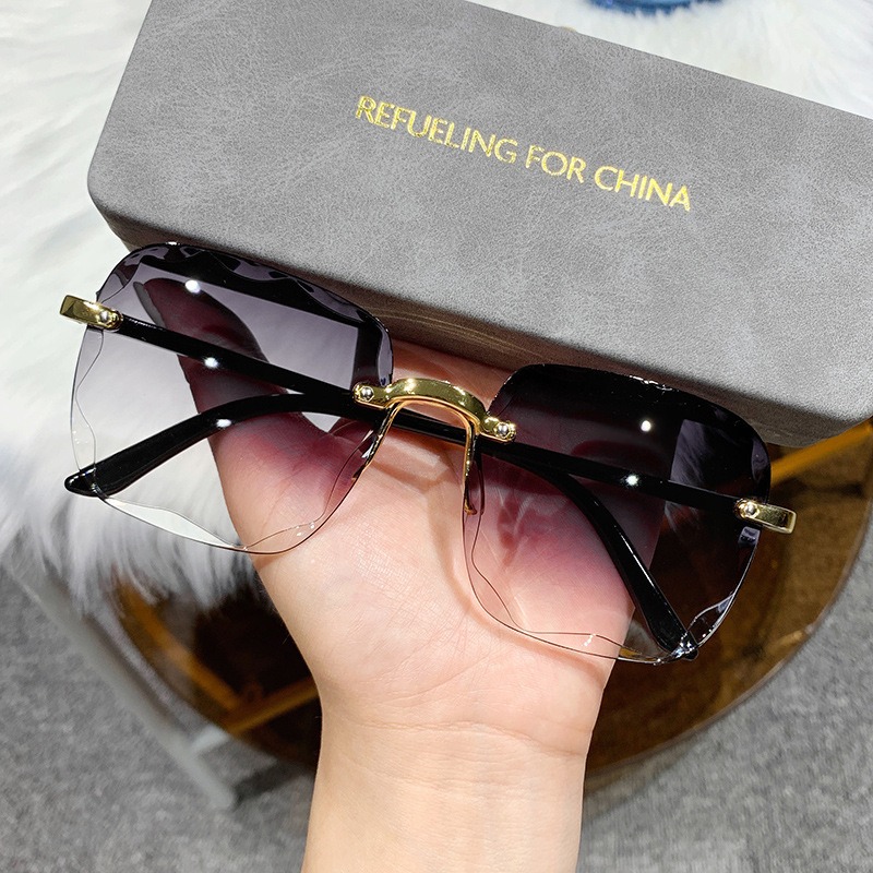 Lunettes de soleil carrées san - Men'S Fashion Rimless Glasses avis et prix