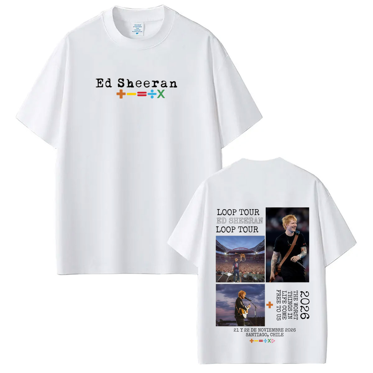 T-shirt Merchandise Ed Sheeran - Mens Fashion Australia avis et prix