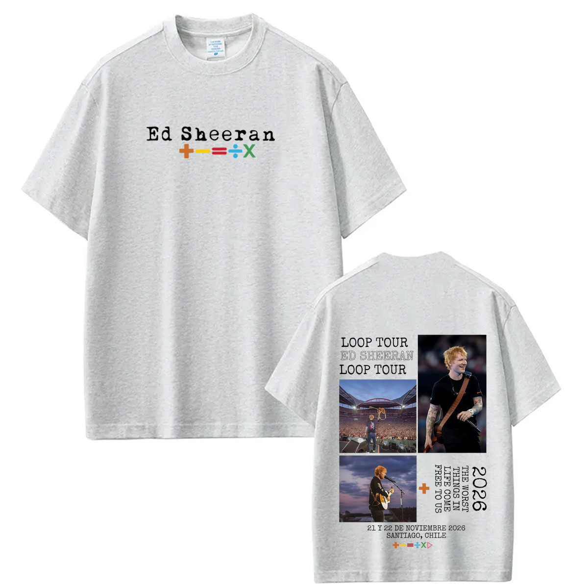 T-shirt Merchandise Ed Sheeran - Mens Fashion Australia avis et prix