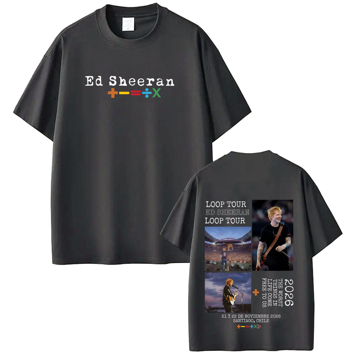 T-shirt Merchandise Ed Sheeran - Mens Fashion Australia avis et prix