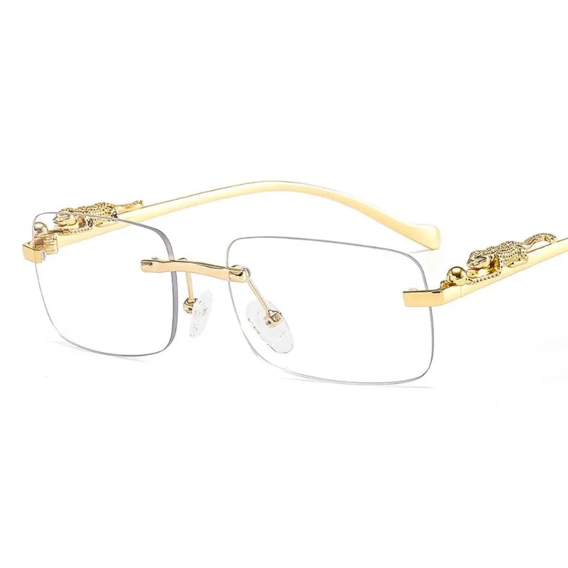 Lunettes de soleil carrées san - Men'S Fashion Rimless Glasses avis et prix