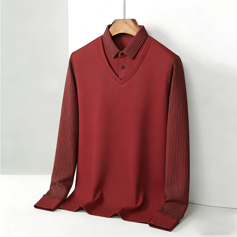 Faux col de chemise deux pièce - Fashion Mens Shirt avis et prix