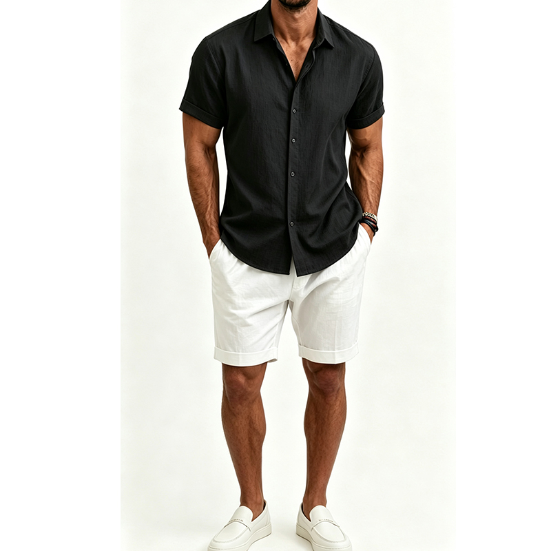 Ensemble chemise et short en c - Track Suit Men avis et prix