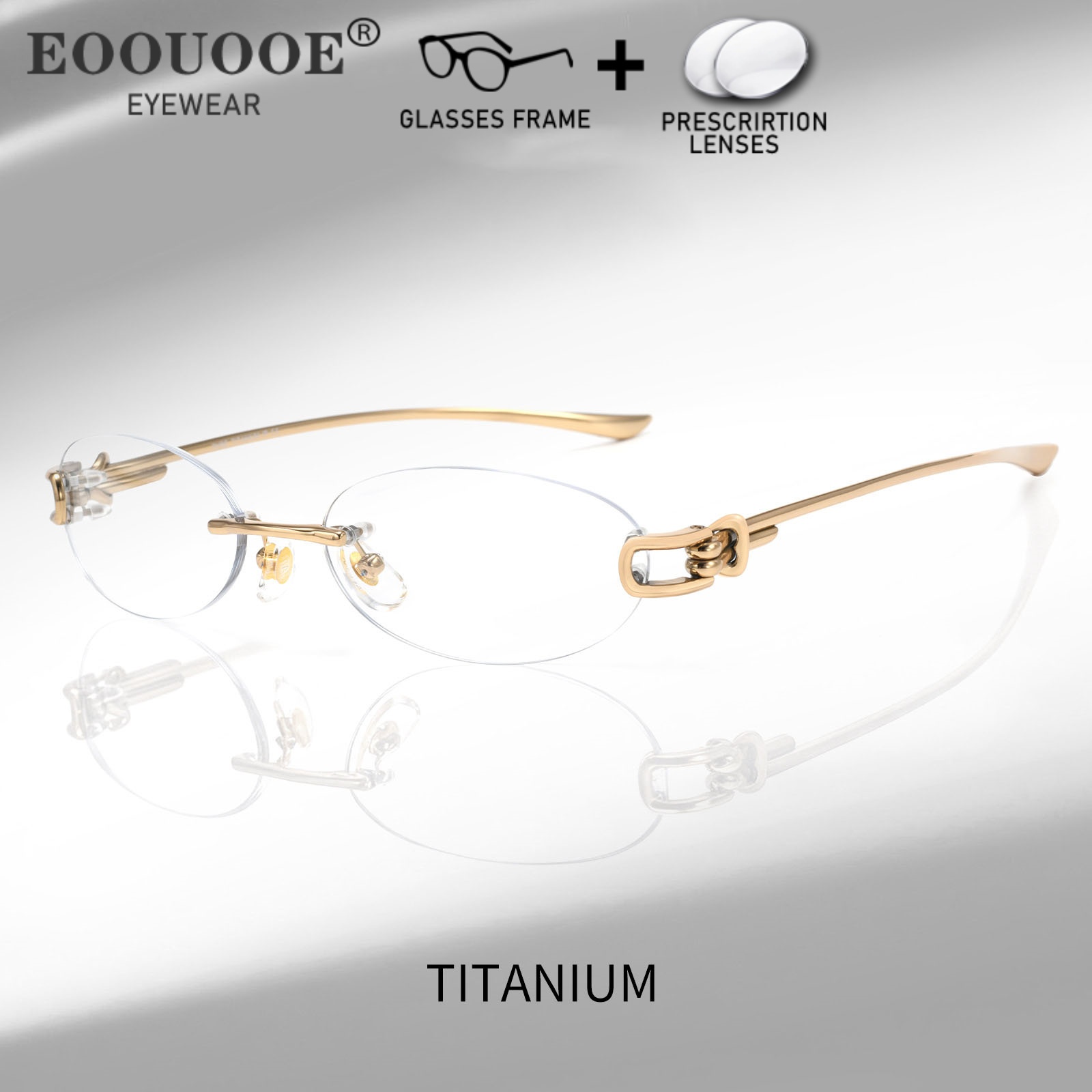 Nouvelle conception de lunette - Men'S Fashion Rimless Glasses avis et prix