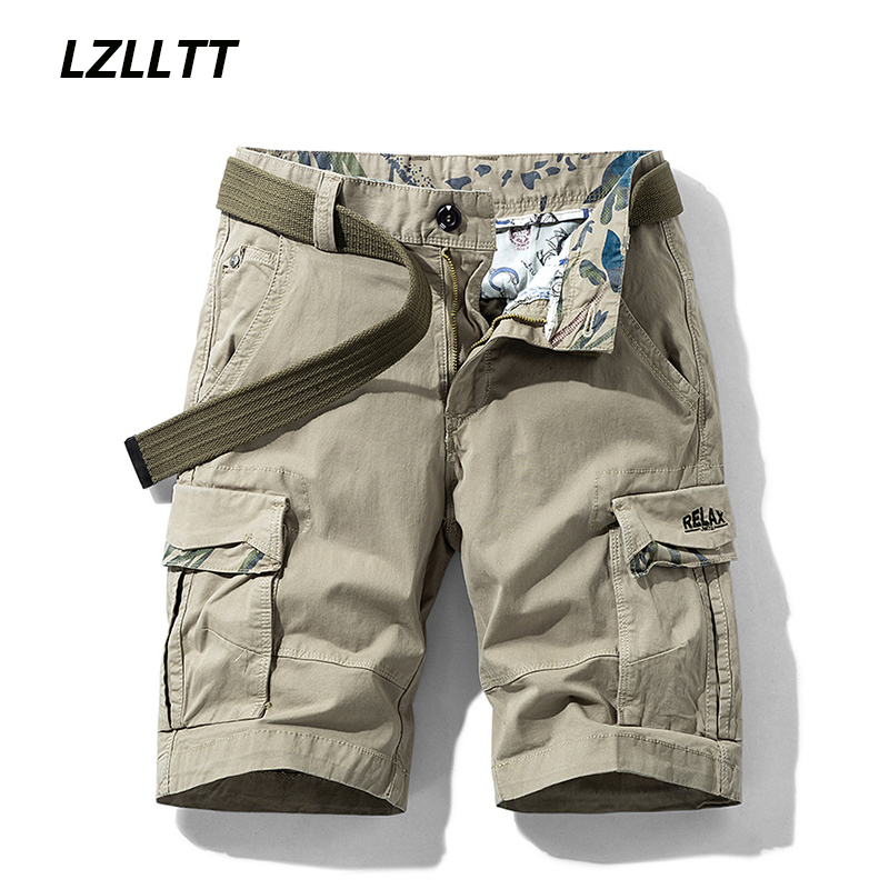 Short cargo en coton à poches  - Mens Fashion Cargo Pants avis et prix