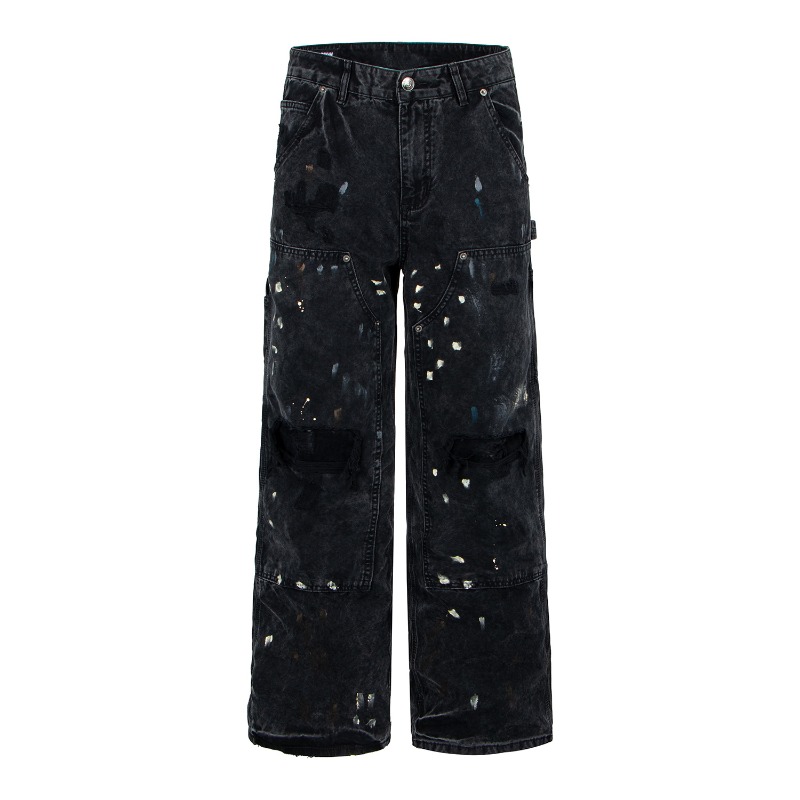 Pantalon en jean déchiré à jam - Men'S Fashion With Baggy Jeans avis et prix
