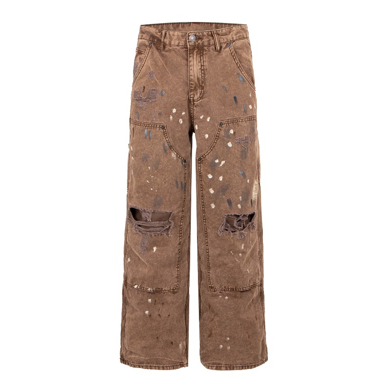 Pantalon en jean déchiré à jam - Men'S Fashion With Baggy Jeans avis et prix